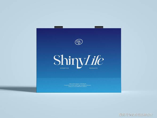 护肤品包装设计分享,蓝色和绿色的平静与活力平衡感