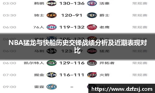 NBA猛龙与快船历史交锋战绩分析及近期表现对比